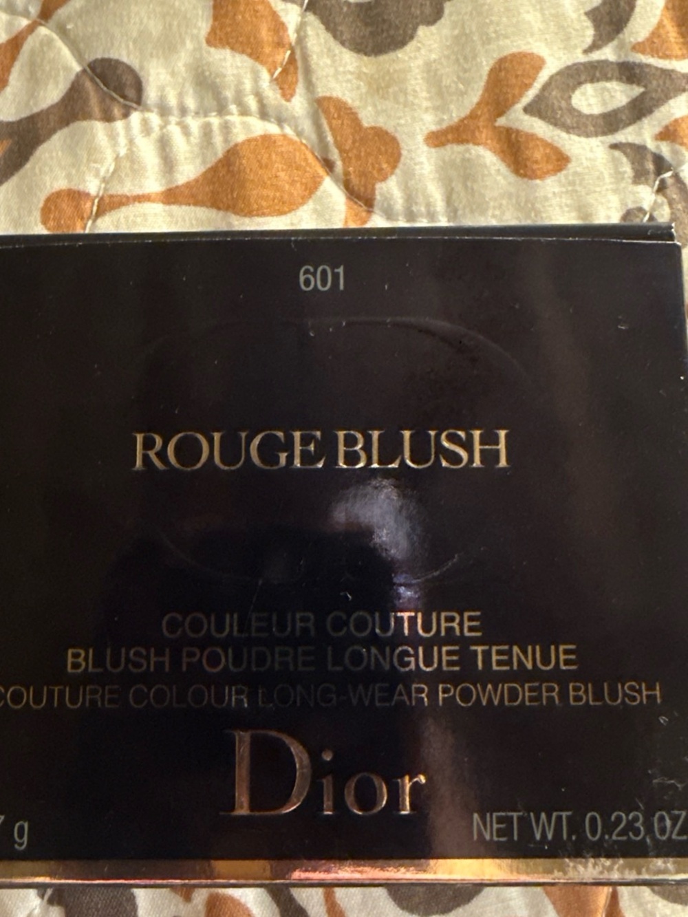 Dior Rouge Blush Packaging in Black and Gold